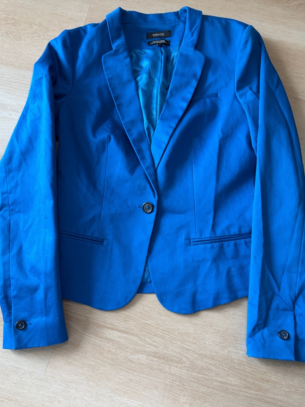 RW&CO. Bright Blue Tailored Women's Blazer